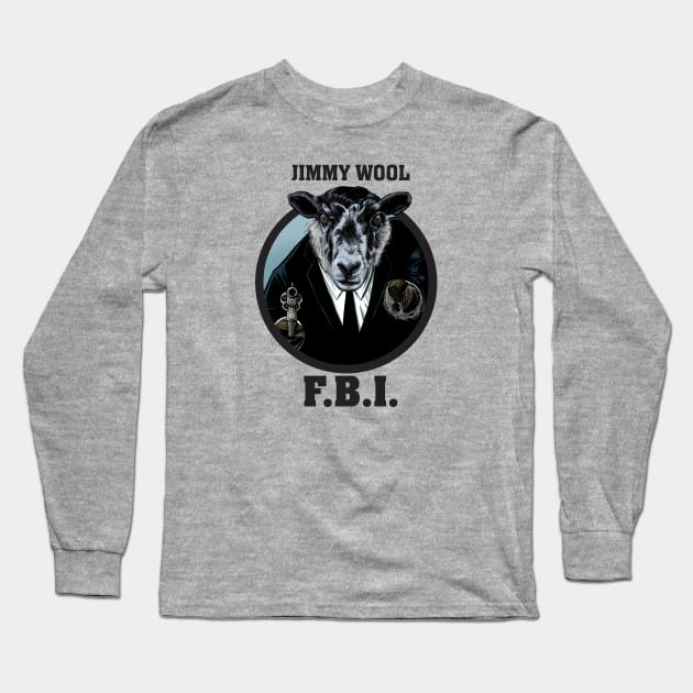 Jimmy Wool - Federal Agent Long Sleeve T-Shirt by ThirteenthFloor